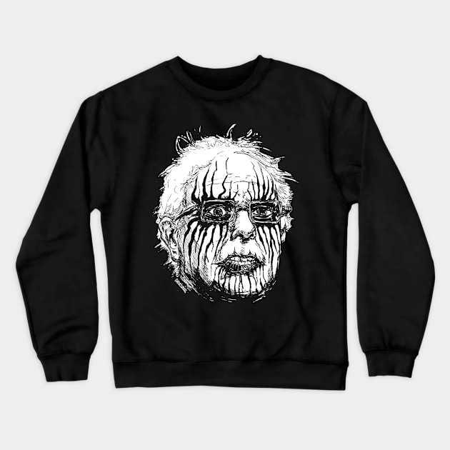 Black Metal Bernie Crewneck Sweatshirt by Robisrael